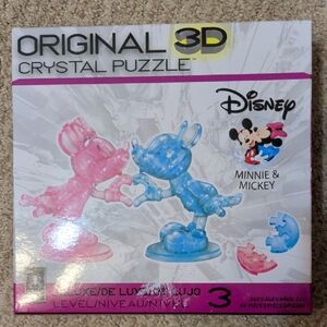 Disney Minnie & Mickey 3D Crystal Puzzle - Pink and Blue Magic